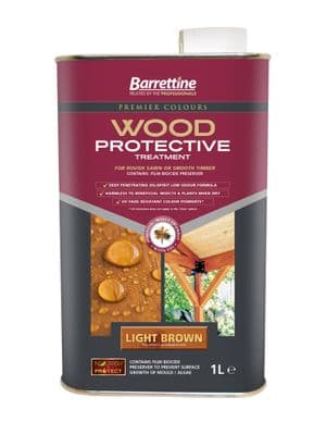 Barrettine wood protector light brown 1L