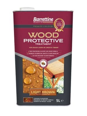 Barrettine wood protector light brown 5L