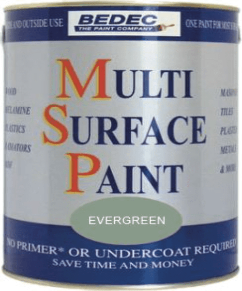 BEDEC MULTI SURFACE PAINT EVERGREEN SATIN 750ML BEDEC MULTI SURFACE PAINT EVERGREEN SATIN 750ML
