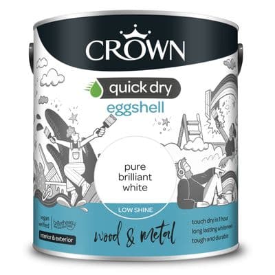 Crown Quick Dry Eggshell Pbw  2.5L