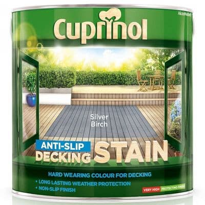 Cuprinol 2.5L Silver Birch decking stain