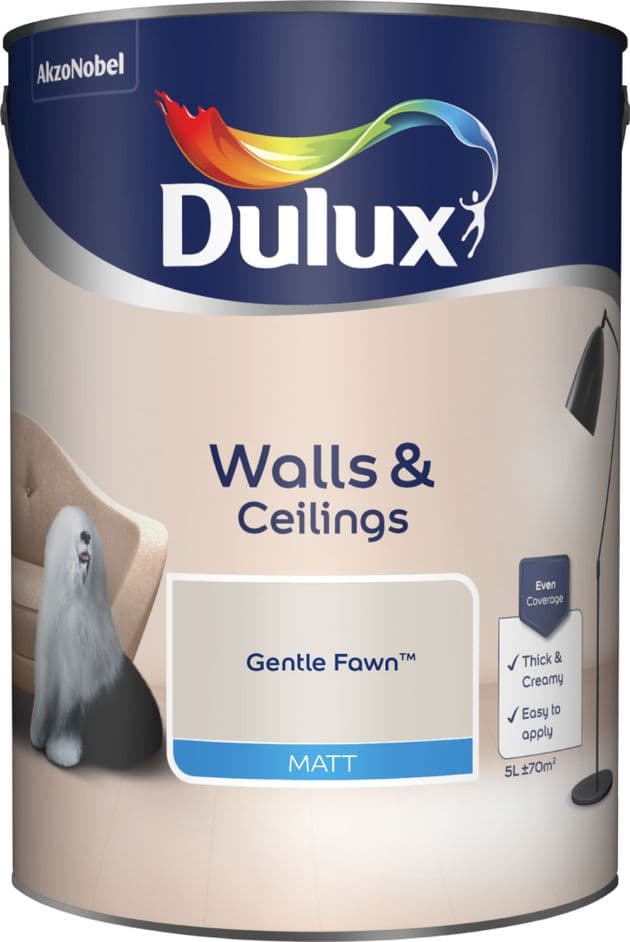 Dulux Gentle Fawn Matt Emusion 5L dulux-gentle-fawn-matt-emusion-5l