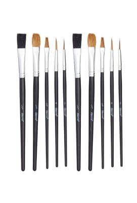 Harris Hobby & Craft 10 Flat Artists Brushes