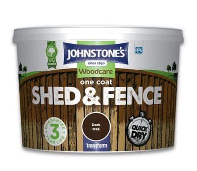 Johnstone's Shed & Fence Dark Oak 9L