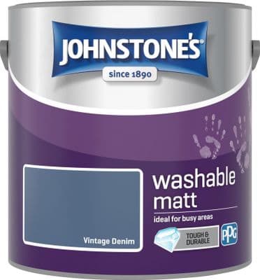Johnstone's Washable Matt Vintage Denim 2.5L