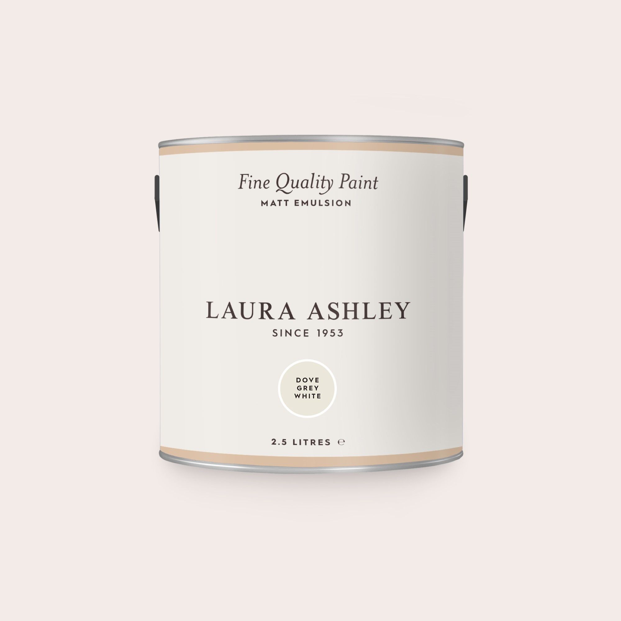 Laura Ashley Matt Emulsion - Dove Grey White 2.5 Litres