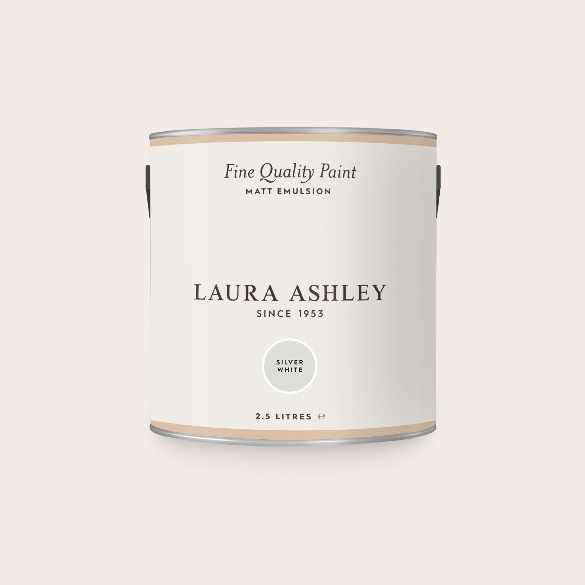 Laura Ashley Matt Emulsion - Silver White 2.5 Litres
