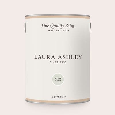 Laura Ashley Matt Emulsion - Silver White 5 Litres