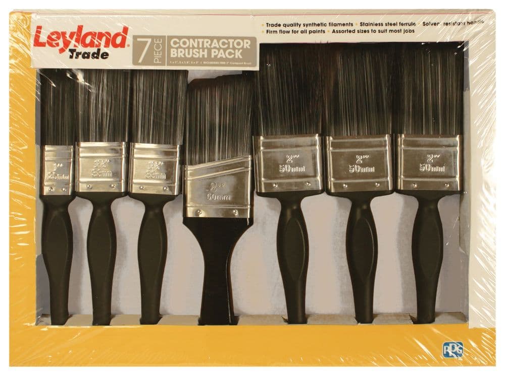 Leyland Trade 649474 Contractor Synthetikbürste 6,3 Cm