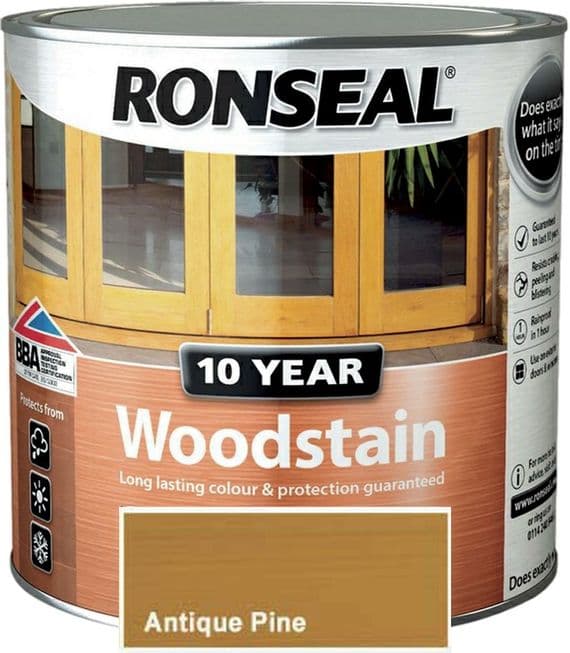 Ronseal 10 Year Woodstain Antique Pine 750ml