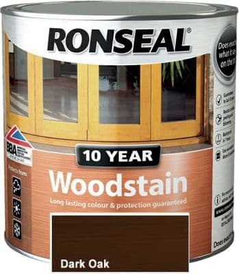 Ronseal 10 Year Woodstain Dark Oak 250ml