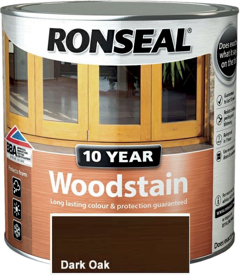 Ronseal 10 Year Woodstain Dark Oak 750ml