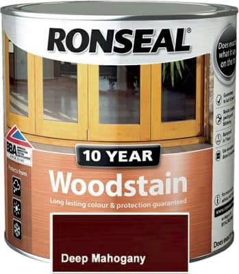 Ronseal 10 Year Woodstain Deep Mahogany 250ml