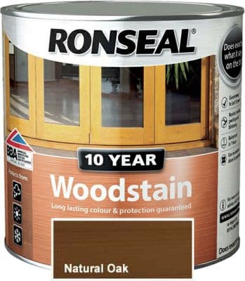 Ronseal 10 Year Woodstain Natural Oak 2.5L
