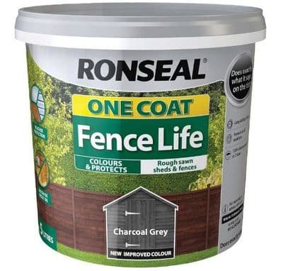 Ronseal 5L Charcoal Grey fencelife