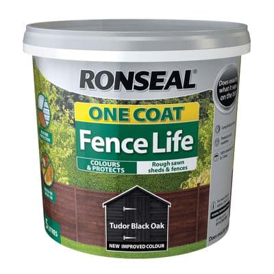 Ronseal 5L Tudor Black Oak fencelife