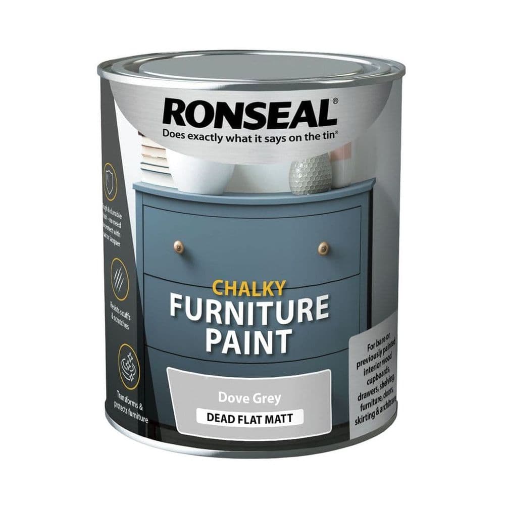 Ronseal Chalky Furniture Paint Dove Grey