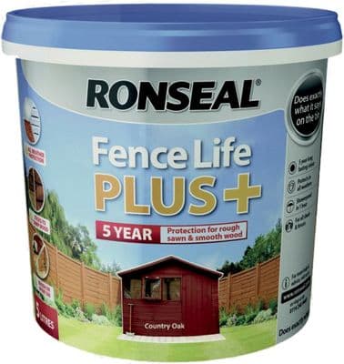 Ronseal fencelife+ Country Oak 5L