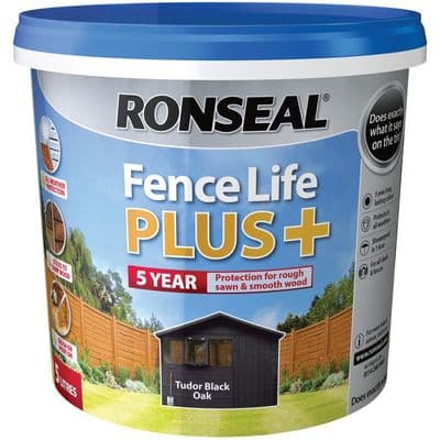 Ronseal fencelife+ Tudor Black Oak 5L