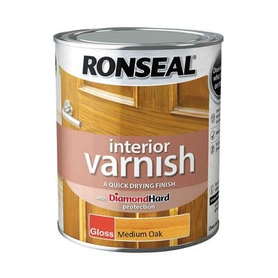 Ronseal Medium Oak gloss varnish 750ml