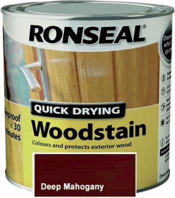 Ronseal QD Woodstain Deep Mahogany 750ml