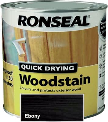 Ronseal QD Woodstain Ebony 250ml