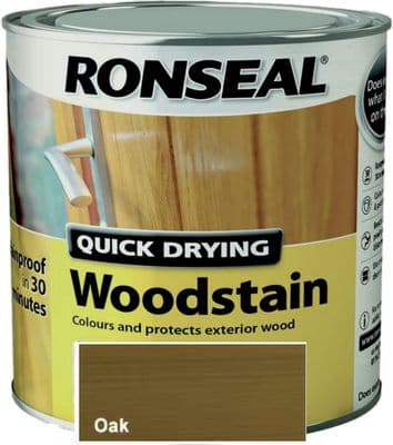 Ronseal QD Woodstain Oak 250ml