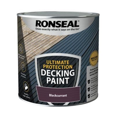 Ronseal Ultimate decking paint Blackcurrant 2.5L