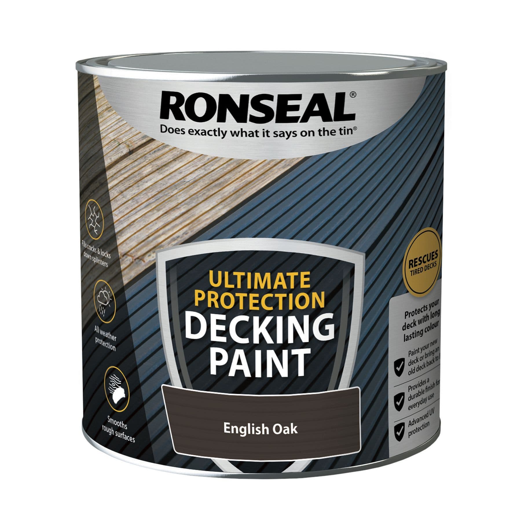 Ronseal Ultimate decking paint English Oak 2 5L