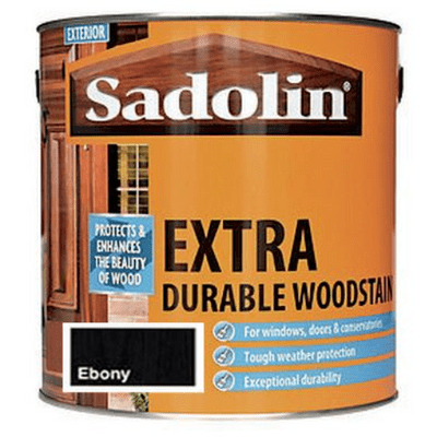 Sadolin 2.5L Ebony durable woodstain