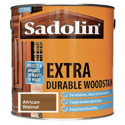 Sadolin Extra 2.5L African Walnut durable woodstain