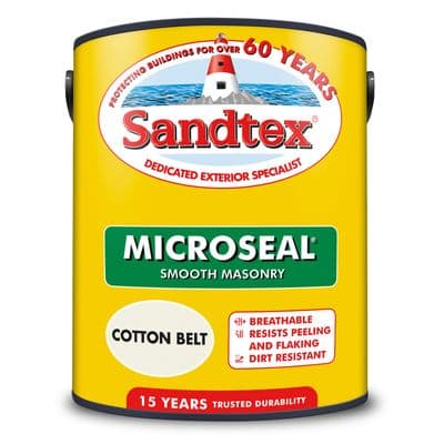 Sandtex 5L Cotton Belt smooth masonry paint