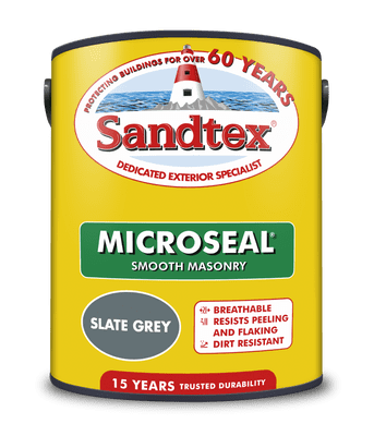 Sandtex 5L Slate Grey smooth masonry paint
