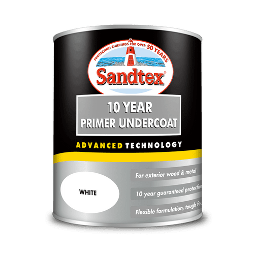 Sandtex exterior paint.