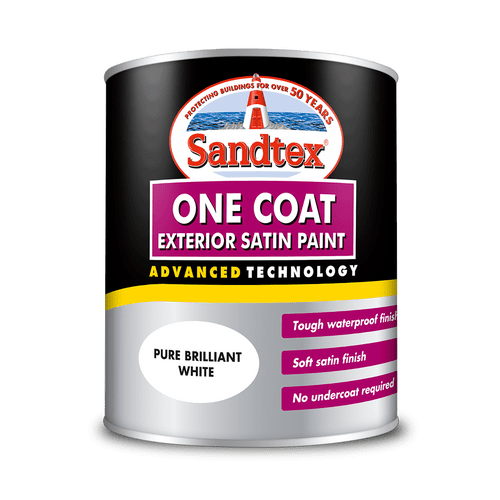 Sandtex exterior paint.