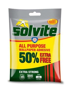 Solvite wallpaper paste retail bonus pack
