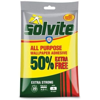 Solvite wallpaper paste thrift bonus pack
