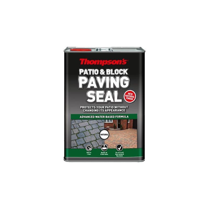 Thompsons Patio & Block Paving Seal Natural 5L Thompsons Patio & Block Paving Seal Natural 5L