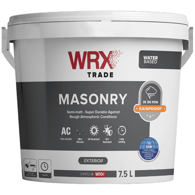 WRX Trade Semi-Matt Masonry Paint PBW 7.5L