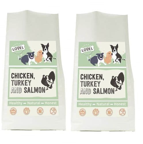 Lovel Chicken, Turkey & Salmon 2 x 12kg