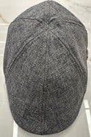 6 Panel Summer Grey Check Cotton Flat Hats