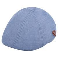 6 Panel Summer Sky blue Cotton Flat Hat