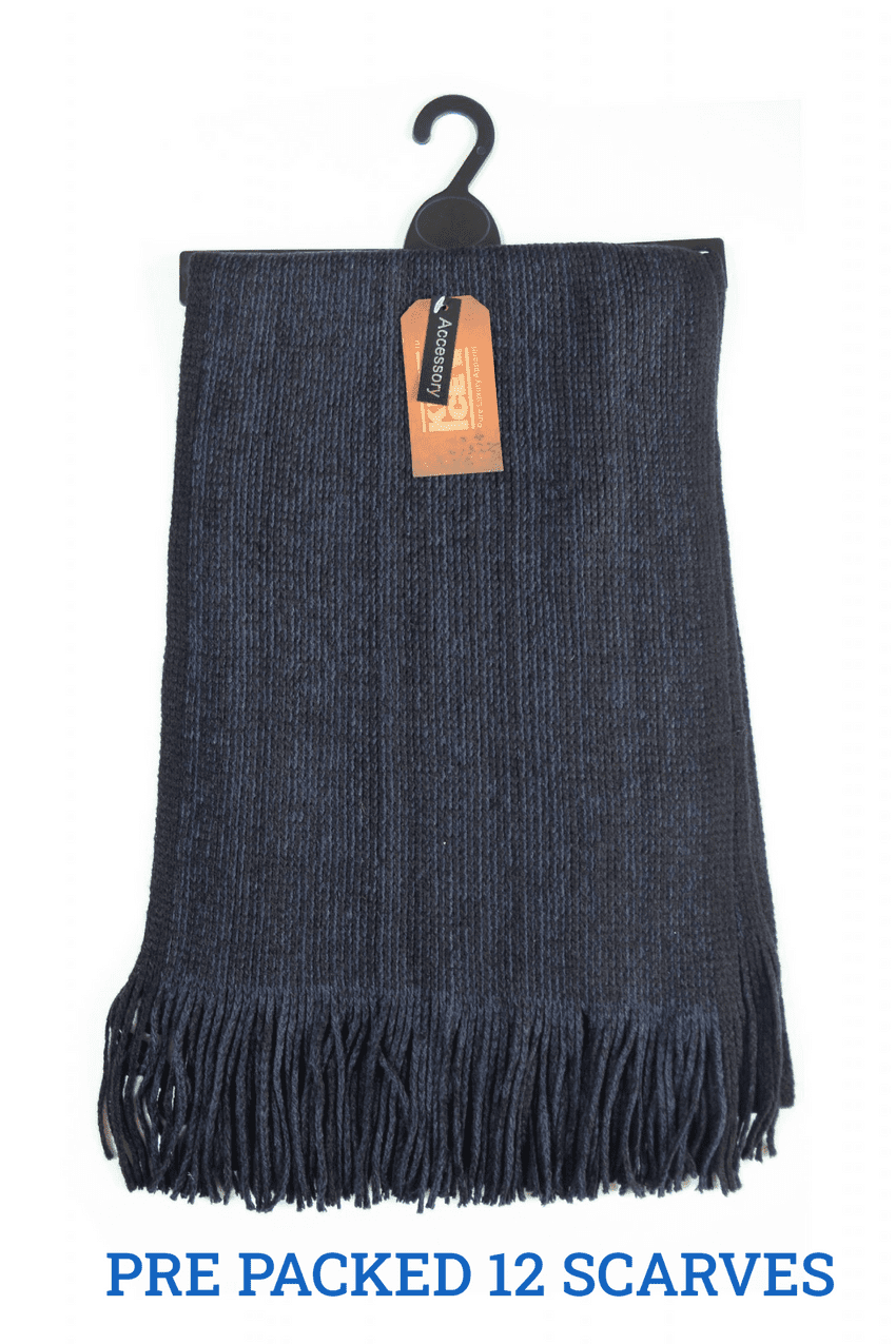 6574S8 Mens knitted scarf winter scarf (2)