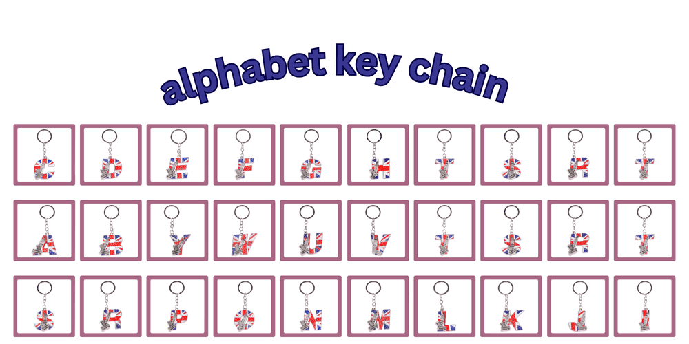 Key Chain 130 Abc Alphabet Key Chains