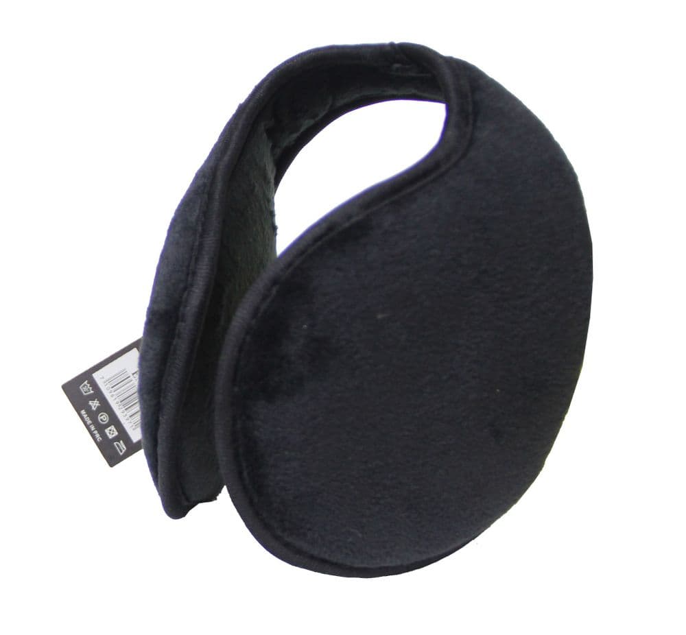 Basic black fleece earmuff