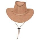 Beige Atched CowBoy Hat