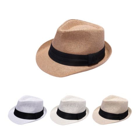 Black band trilby hat