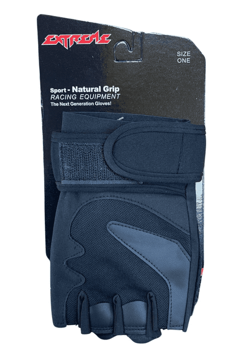 Black fingerless Gym gloves GLO-1