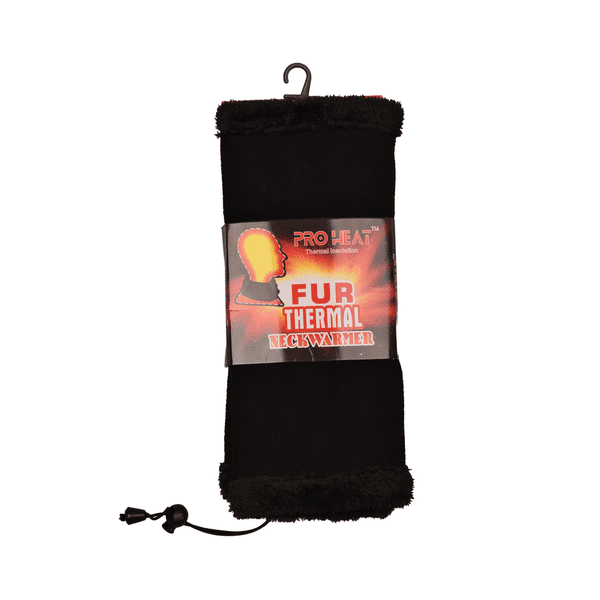 Black Fur inside Neck warmer
