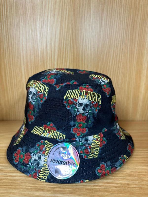 Black GunsnRoses Bucket Hat